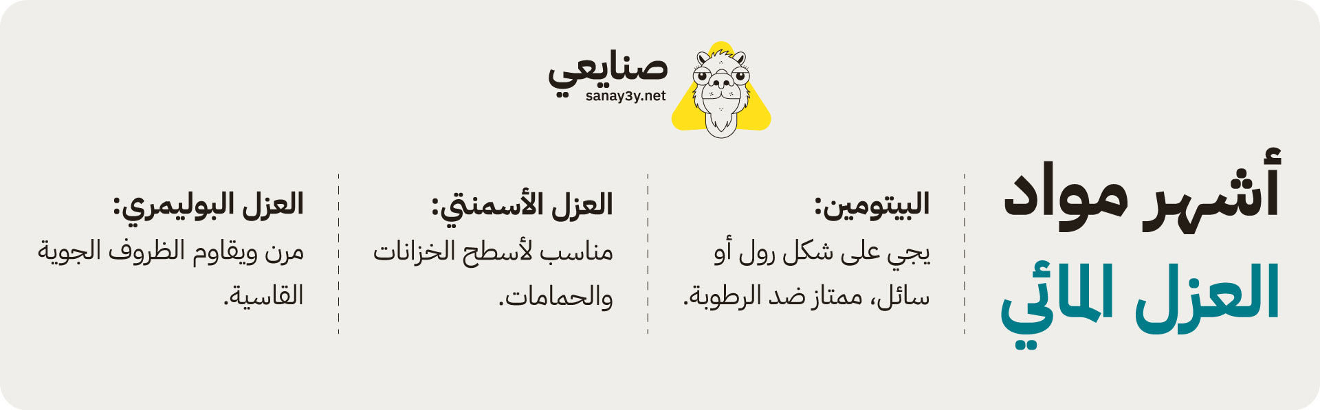 انواع خدمة عزل اسطح مائي بالرياض